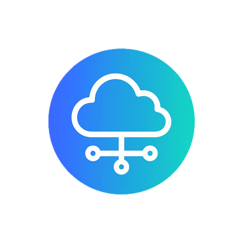 PABX Virtual em Nuvem | Telefonia Digital sem Aparelhos – NexaTalk 2 Ícone azul de nuvem representando o serviço NexaCloud da NexaTalk